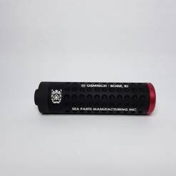 Silenciador Protetor Cano 140×38 Furado Rosca Esquerda