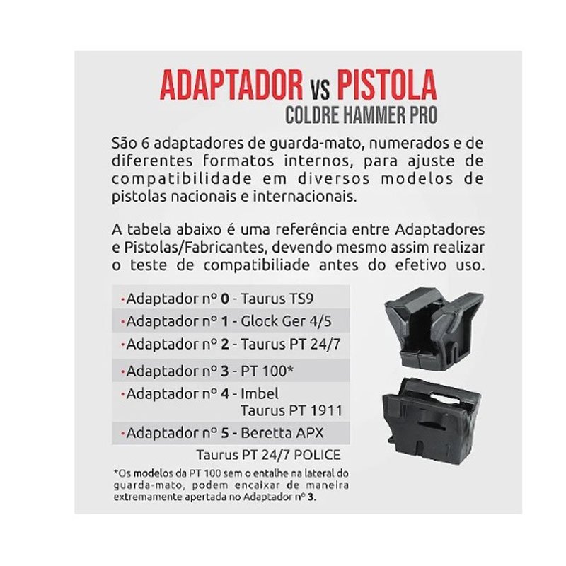 Coldre Combo Hammer PRO Tático Militar Preto Destro - Imagem 5