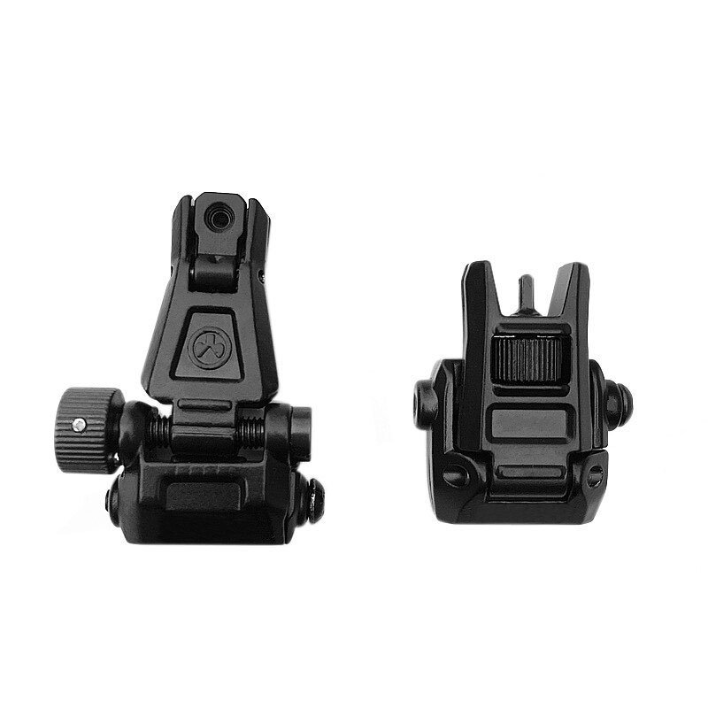 Alça Mira Aeg Flip-up Rifle Airsoft Tátic Mbuspro 20mm Polimero - Imagem 2