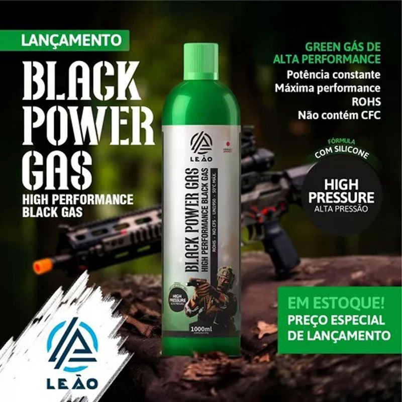 Green Gas Airsoft Gbb Cilindro Tubo Pistola Leão 1000ml