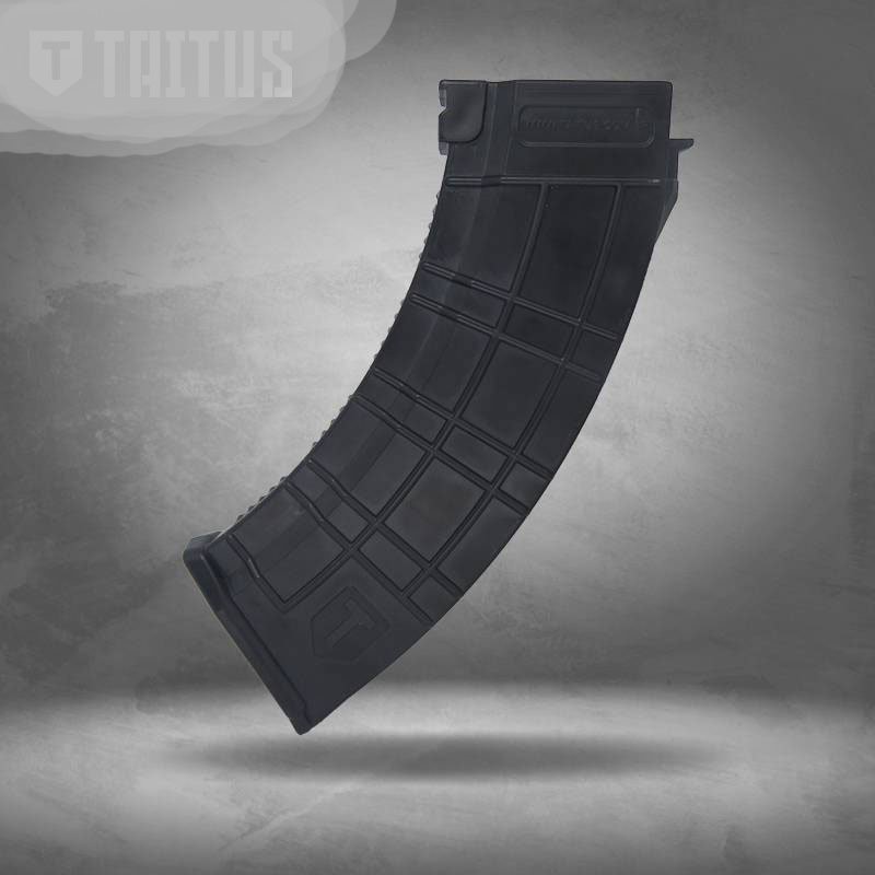 Magazine Airsoft Aeg Rifle Ak 47 Ak74 Mid Cap 110 Preto