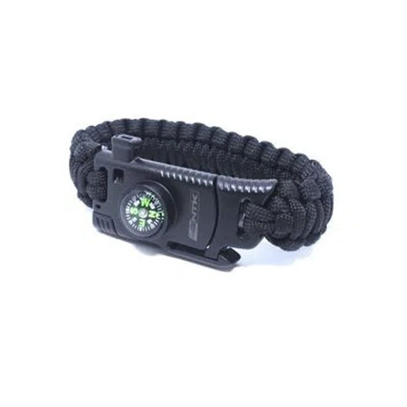 Pulseira Paracord Gac Ntk Tático Bússola Iniciador De Fogo - Imagem 2