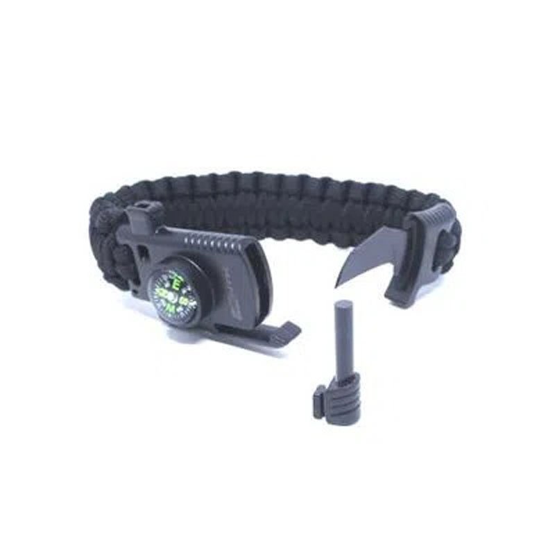 Pulseira Paracord Gac Ntk Tático Bússola Iniciador De Fogo - Imagem 4