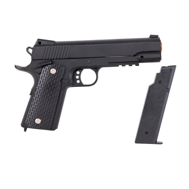 Pistola Pressão Airsoft Spring 1911 V13 Black Metal 6mm Vigo
