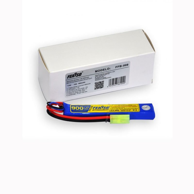 Bateria Lipo Ffb-008 (15c) 7.4v 900mah Feasso Aeg