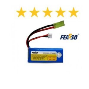 Bateria Lipo 7.4v 1200mah Aeg Airsoft Ffb-006 (15c) Feasso