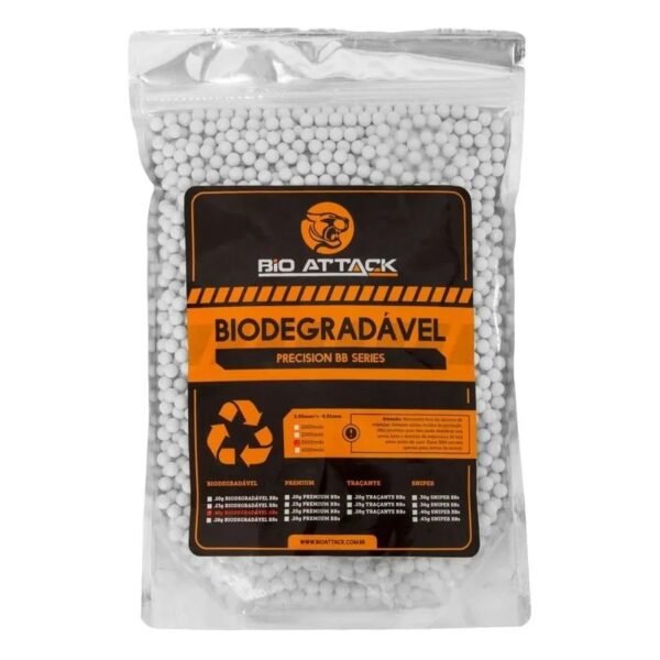 Bbs Bolinha 0.25g Munição Esfera Bio Attack Biodegradavel