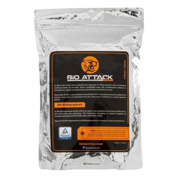 Bbs Bolinha 0.25g Munição Esfera Bio Attack Biodegradavel - Imagem 3