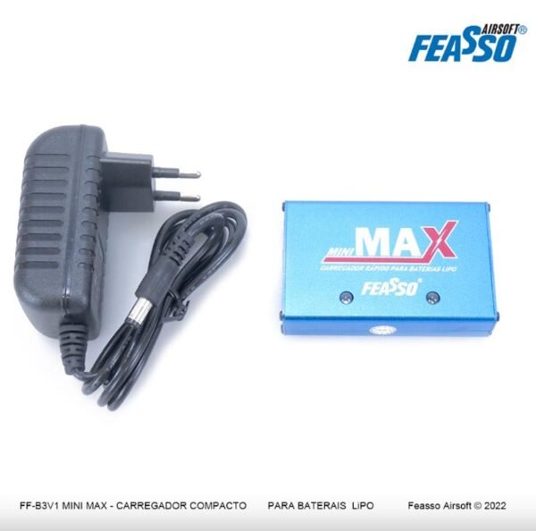 Mini Carregador MAx  Rápido Compacto para Bateria LiPO