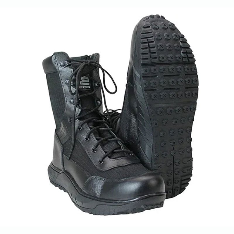 Bota Coturno Militar Tático Ligth Preto Zíper Conforto Acero