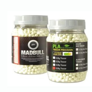 Bbs Tracer Verde Green 0.30 Gr 2.000 Unidades Airsoft Madbul
