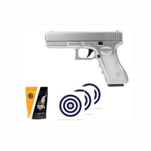 Kit Pistola Vg G19 Gk-v20 Silver Metal Mola 6mm Rossi