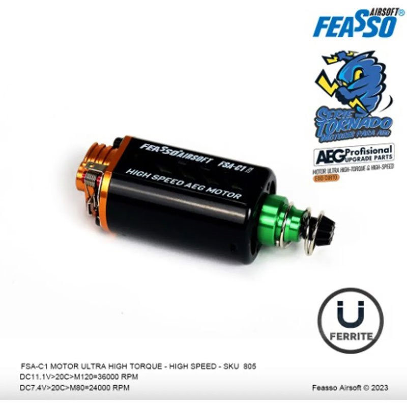 Motor Ultra High Torque Aeg Rifle Série Rex Fsa-01 Feasso - Imagem 3