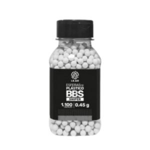 Esfera Airsoft BBs Leão 0.45g 6mm pote com 1100 bolinhas Airsoft