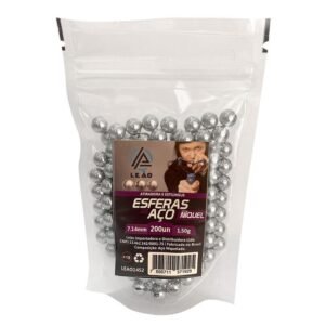 Esfera Metal Aço Níquel 8mm Para Atiradeira Estilingue 150un