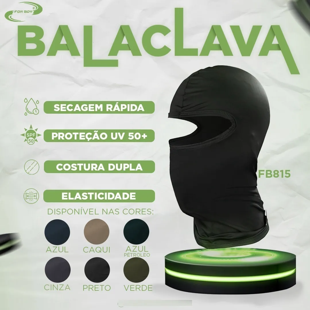 Balaclava Proteção Facial Touca Uv Original Fox Boy - Imagem 6