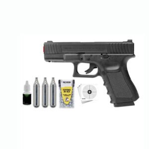 Kit Pistola De Pressão G11 Esfera Aço 6mm Airgun Arma Rossi Preto 6 Mm