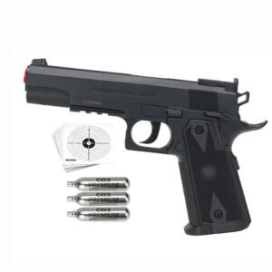 Pistola De Pressão Co2 1911 Tactical Bbs 6mm Wingun Black