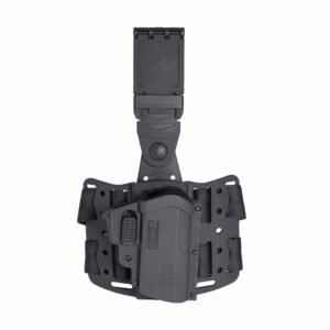 Coldre Eagle 2 Preto Destro Bélica Pistola Perna Cintura