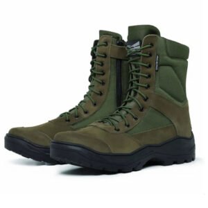 Bota Coturno Exercito Acero Selva Verde Militar Ziper