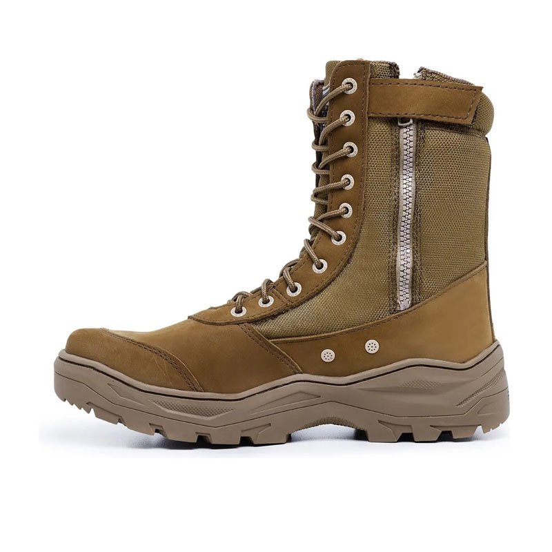 Coturno Selva Com Zíper Coyote Militar Bota - Imagem 3