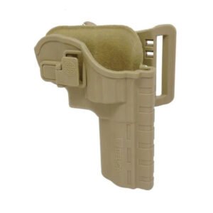 Coldre Revólver Polímero I Passador Cintura Bélica Coyote