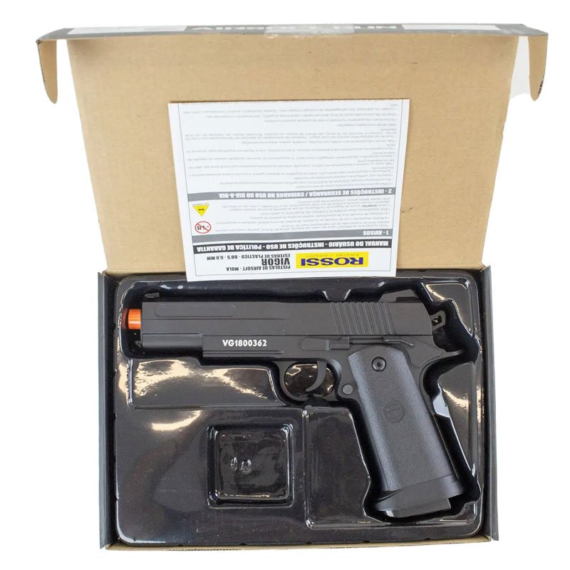 Pistola de Airsoft de Mola 1911 V18 Metal 6mm Spring - Imagem 2