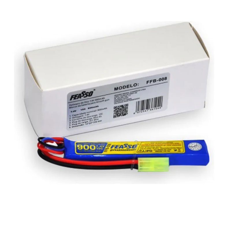 Bateria Lipo Ffb-008 (15c) 7.4v 900mah Feasso