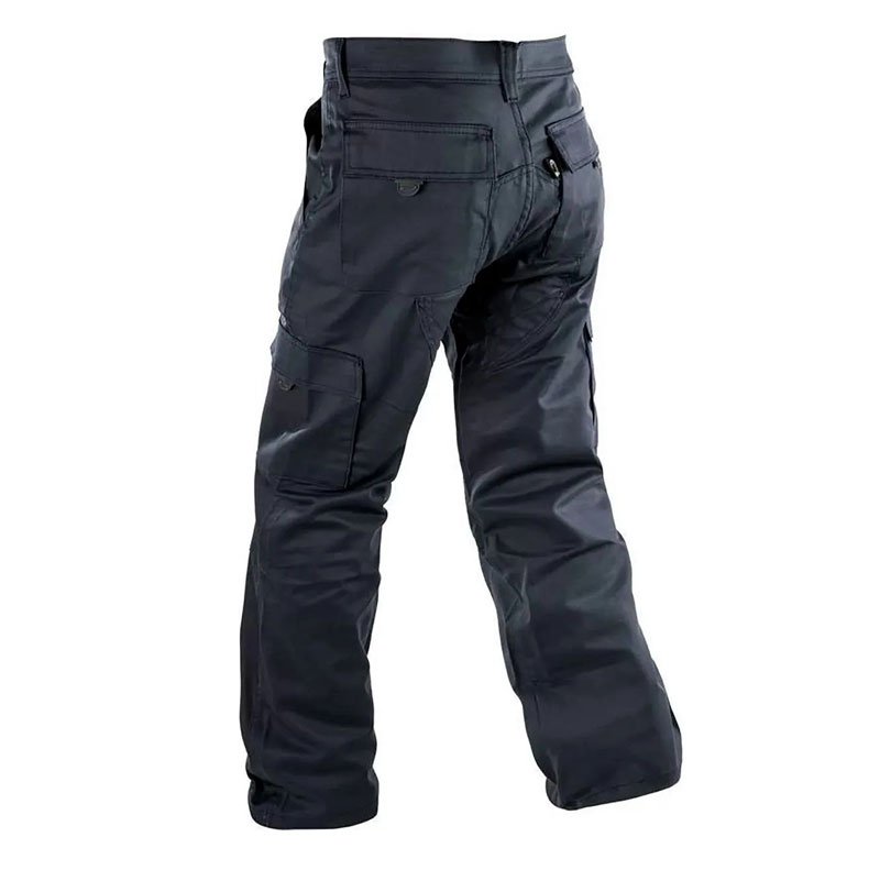 Calça Tática Masculina Rip Stop Preta 6 Bolsos Segurança - Imagem 3