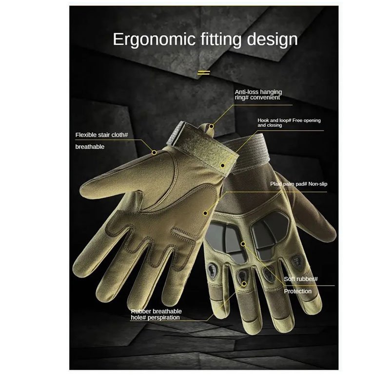 Luvas Proteção Completa Esportiva Tática Resistente W30 - Imagem 4