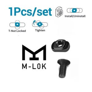 Parafusos M-lok 1 Pçs Porca Substituição Trilho Aeg Rifle