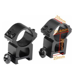 Mount Luneta Alto Tubo 25mm Trilho 23mm Sniper