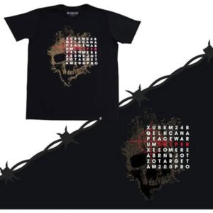 Camiseta Taitus 100% Algodão Tática Preta Sniper Caveira G