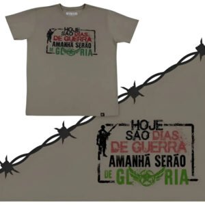 Camiseta Taitus 100% Algodão Tática Dias De Guerra Gg