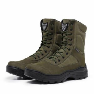 Bota Coturno Militar Acero Selva Verde Oliva
