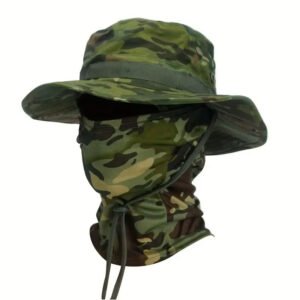 Kit Boonie Hat Tático Chapéu Com Aba E Balaclava Proteção