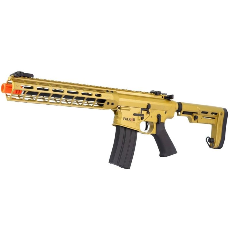 Rifle Airsoft Falkor Defense Emg Aps Aeg Ar-15 Blitz M4 Gold - Imagem 2