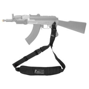 Bandoleira Airsoft 1 Ponta Cia Militar Cm0060 Rifle Preto