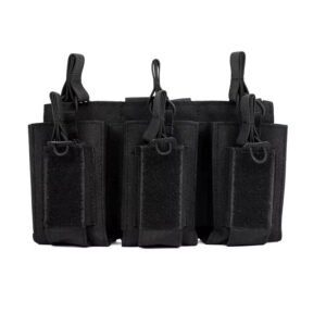 Porta Magazine Pistola Triplo Duplo Com Velcro