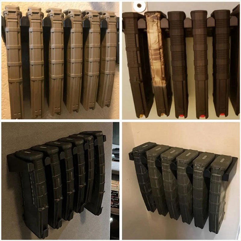 Porta Suporte Magazine Airsoft Aeg Para 6 Mag - Imagem 2